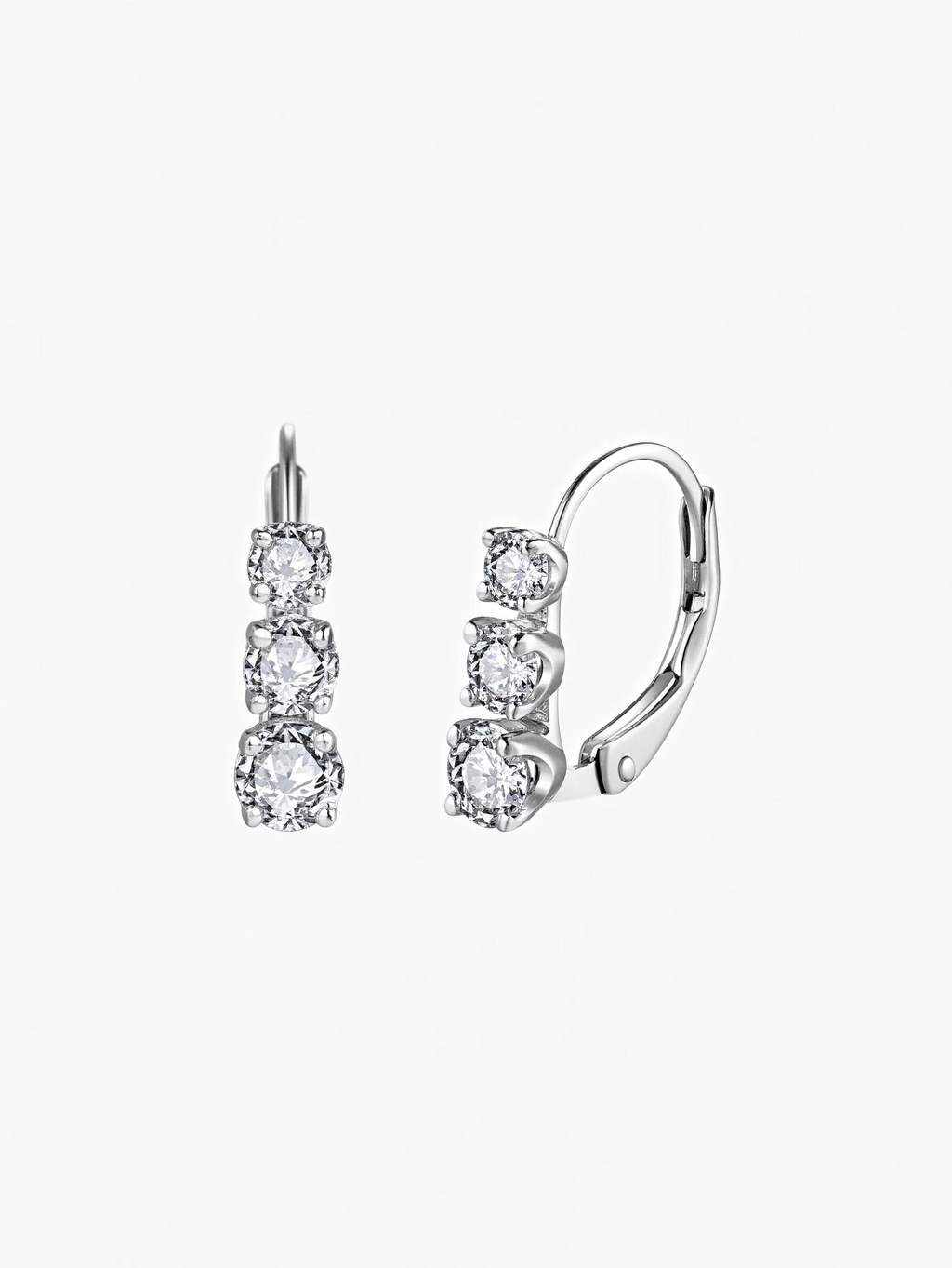 Bria Moissanite Hoops