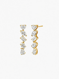 Violette Moissanite Drop Earrings