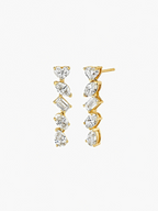 Violette Moissanite Drop Earrings