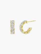 Alina Moissanite Hoops