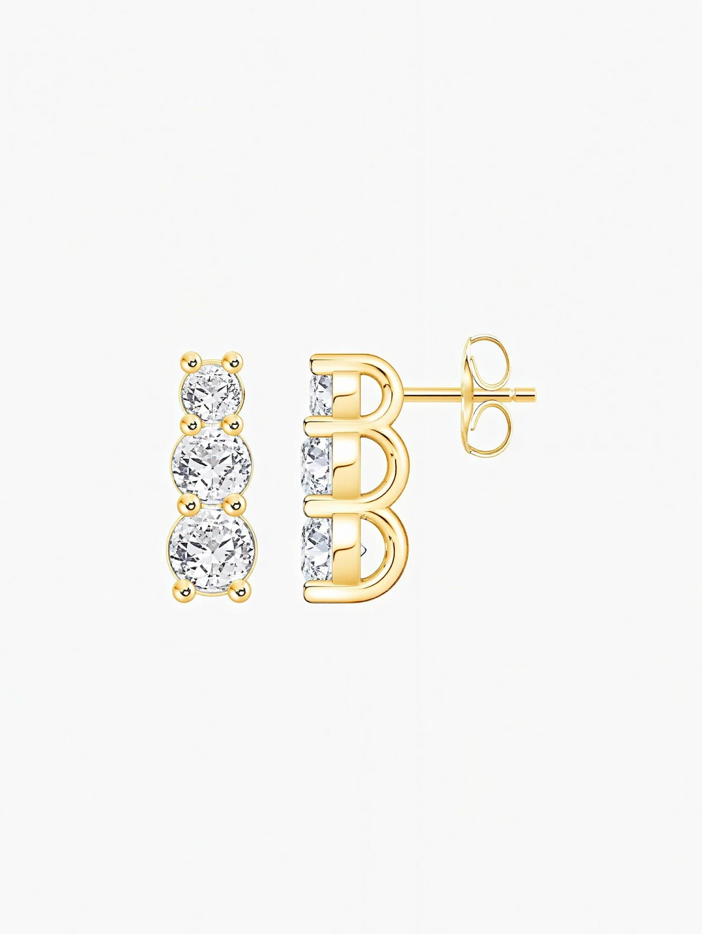 Arlette Moissanite Studs