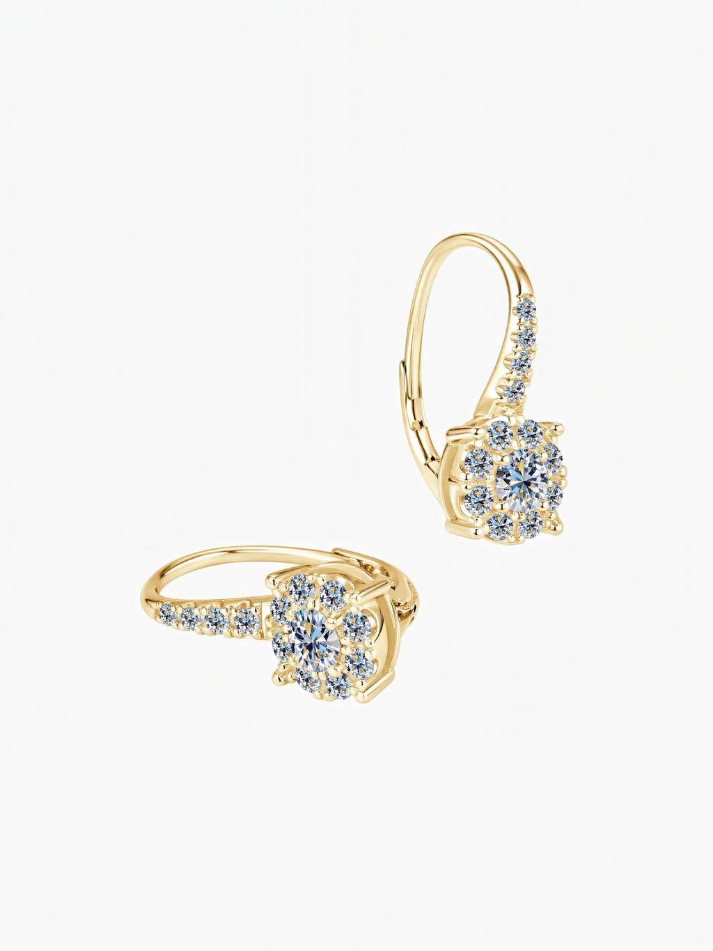 Daphné Moissanite Hoops