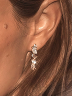 Violette Moissanite Drop Earrings