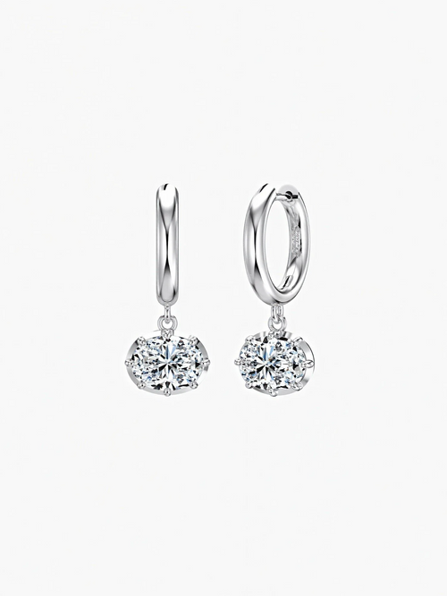 Hailey Moissanite Earrings