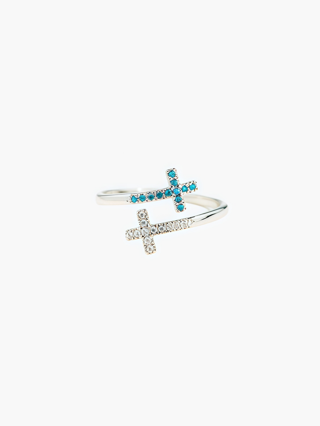 Blue Offset Ring