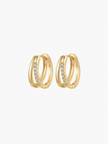 Evia Moissanite Hoops