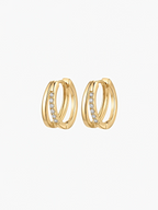 Evia Moissanite Hoops