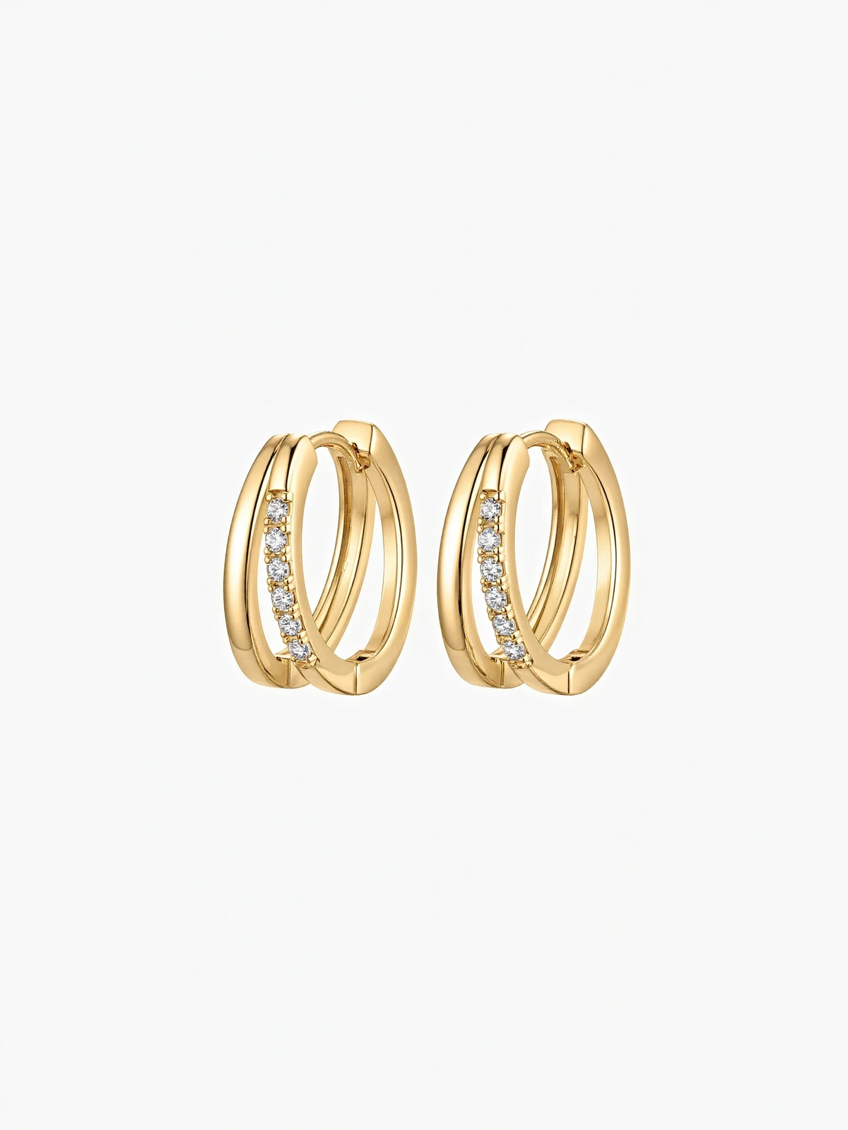 Evia Moissanite Hoops