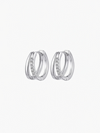 Evia Moissanite Hoops