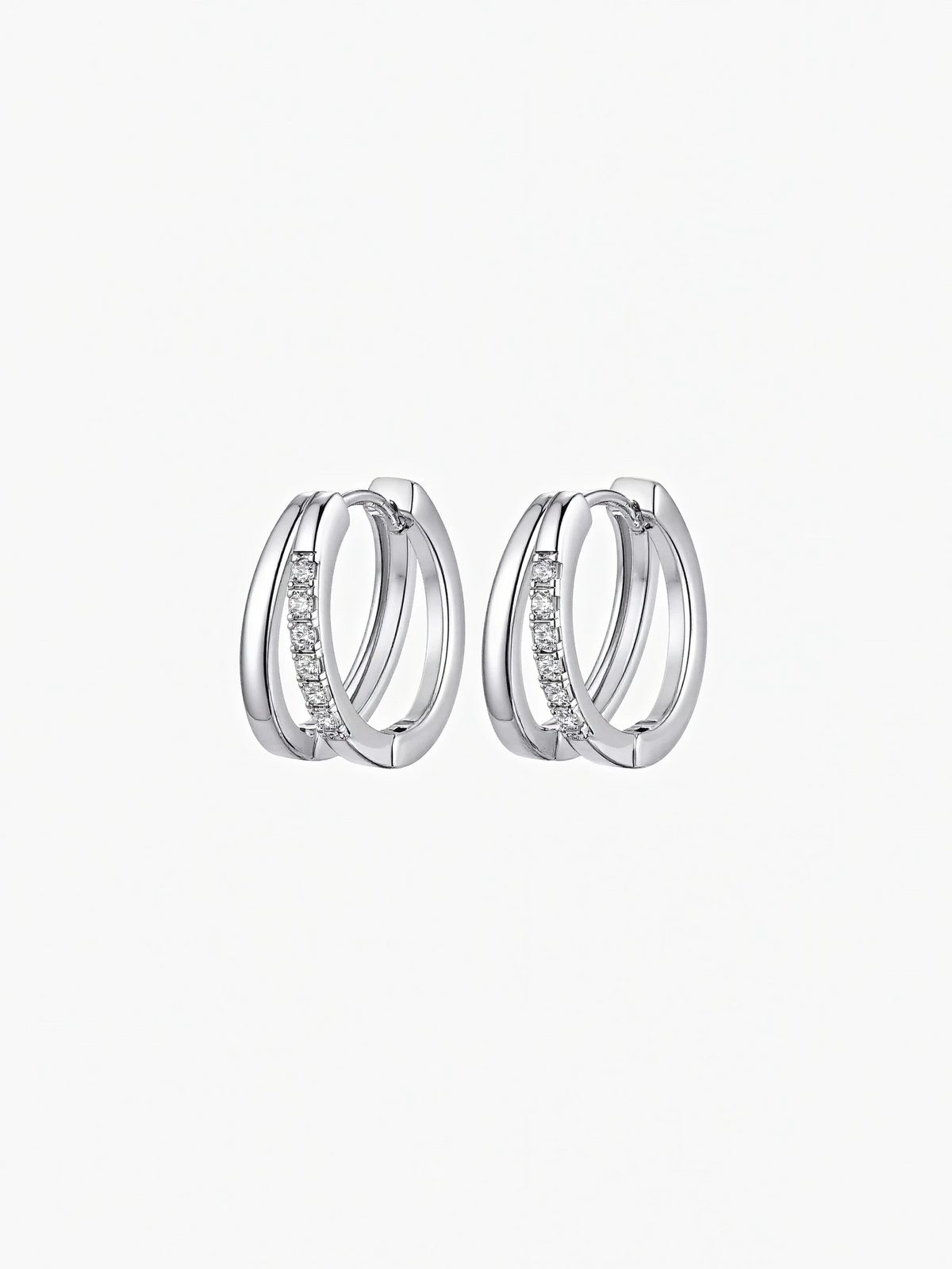 Evia Moissanite Hoops