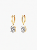 Nori linear moissanite drop earrings in S925 sterling silver