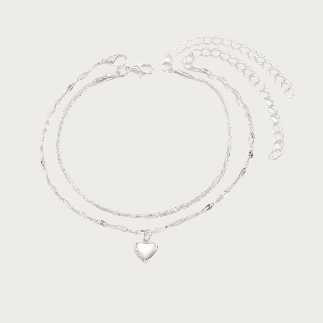 Love Code Anklet Set