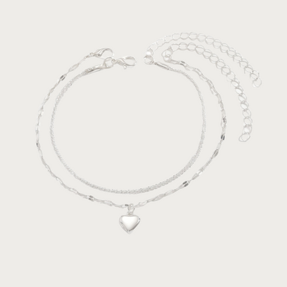 Love Code Anklet Set