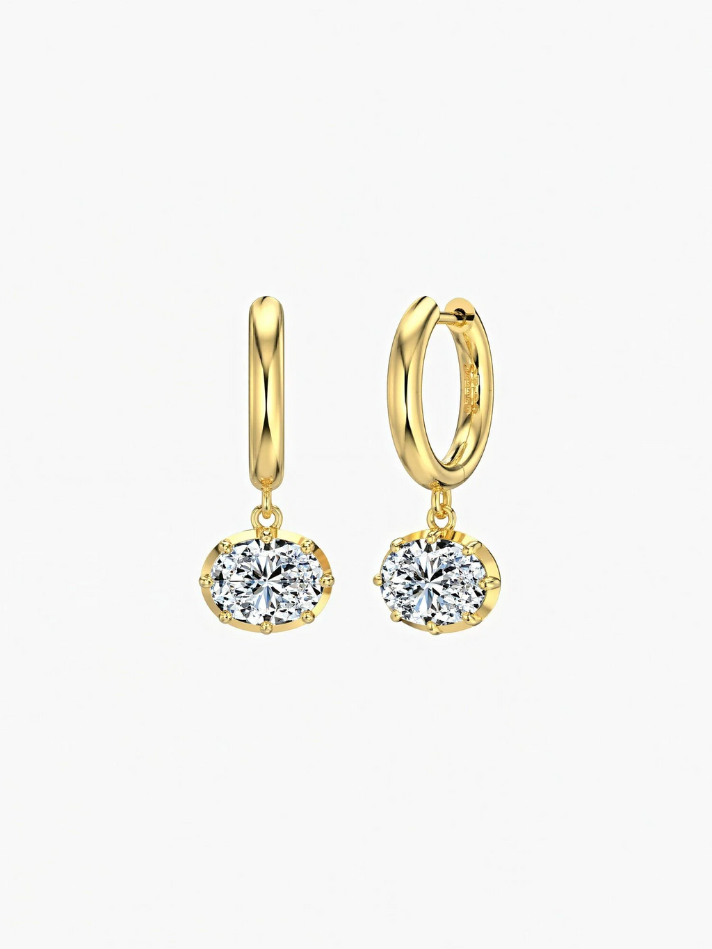 Hailey Moissanite Earrings