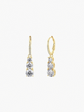 Margaux long moissanite drop earrings in S925 sterling silver