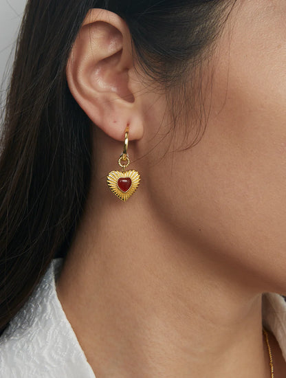 Carnelian Amour Earrings