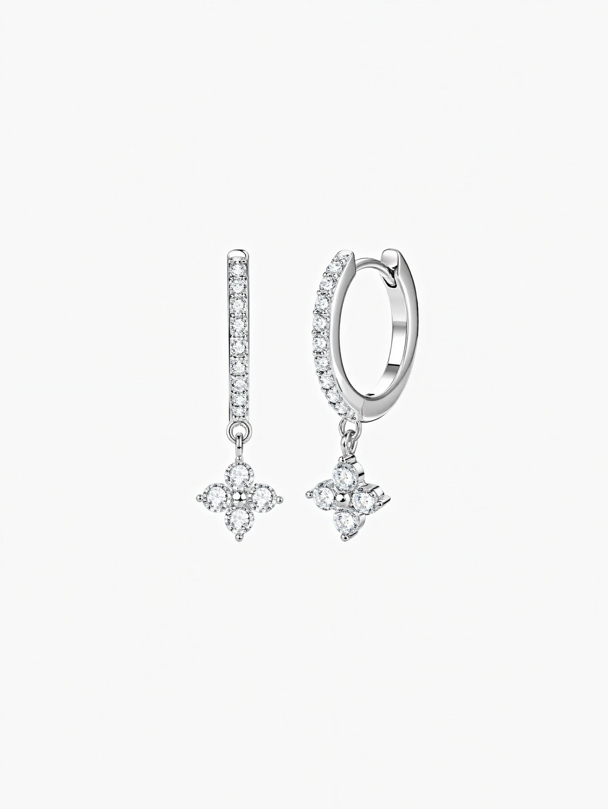 Miss Fortune Moissanite Pavé Earrings