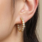 Avielle Moissanite Hoops