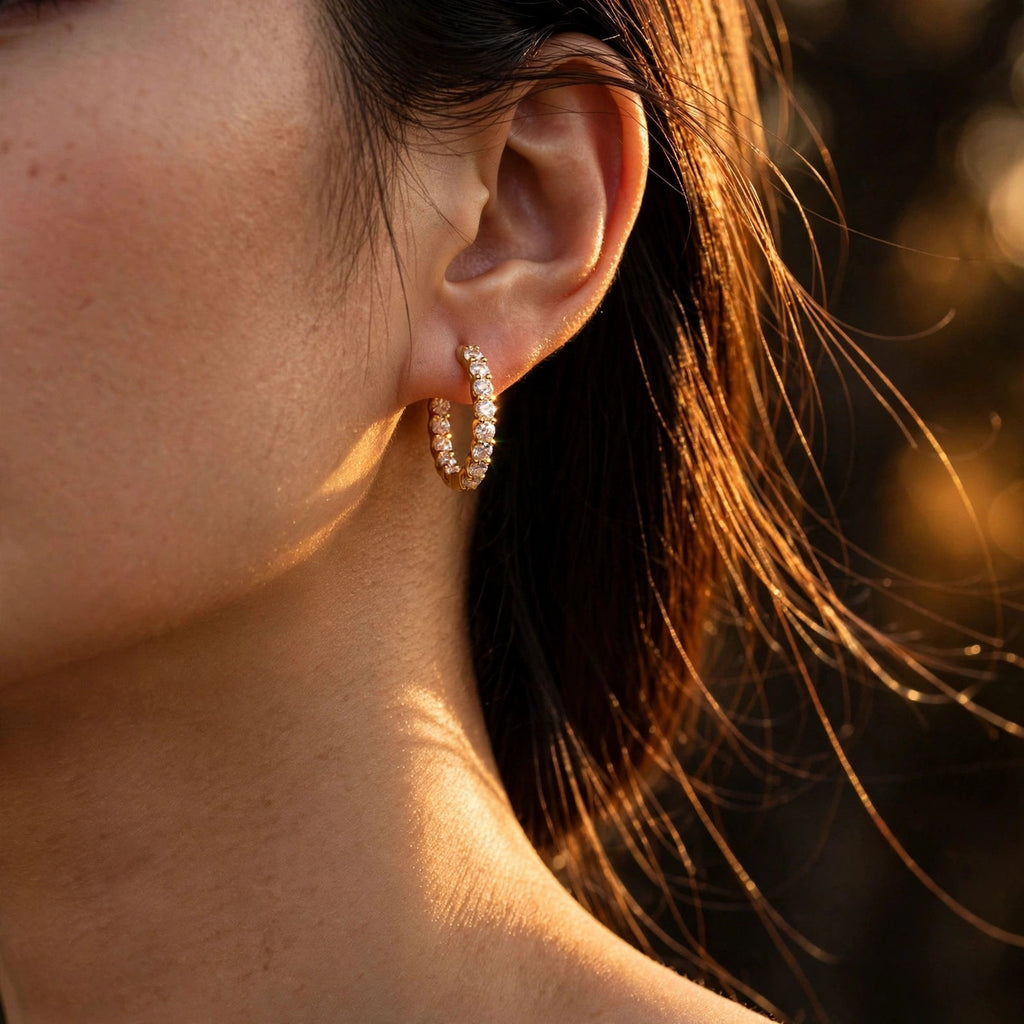 Avielle Moissanite Hoops