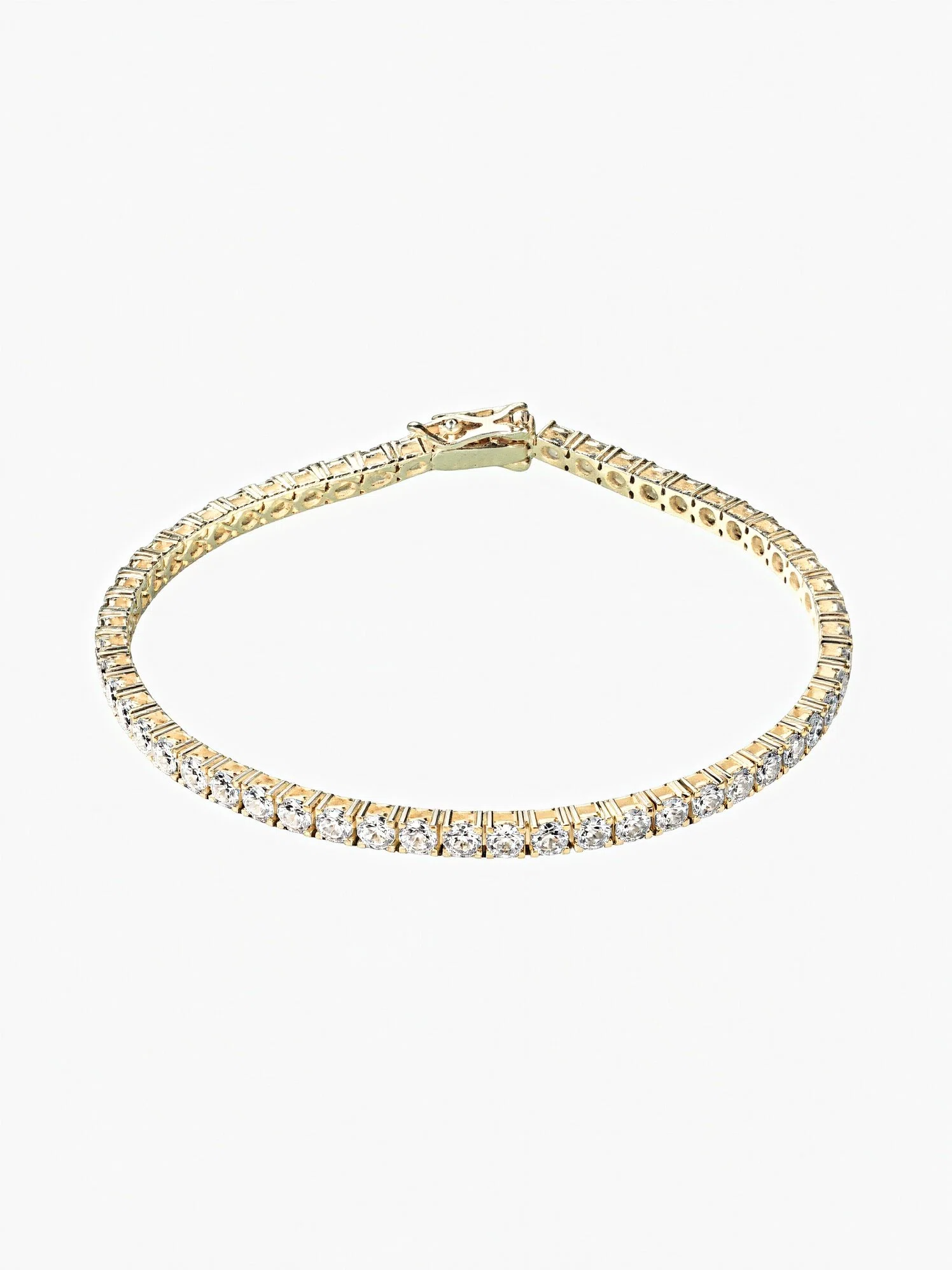 Scarlet Moissanite Tennis Bracelet