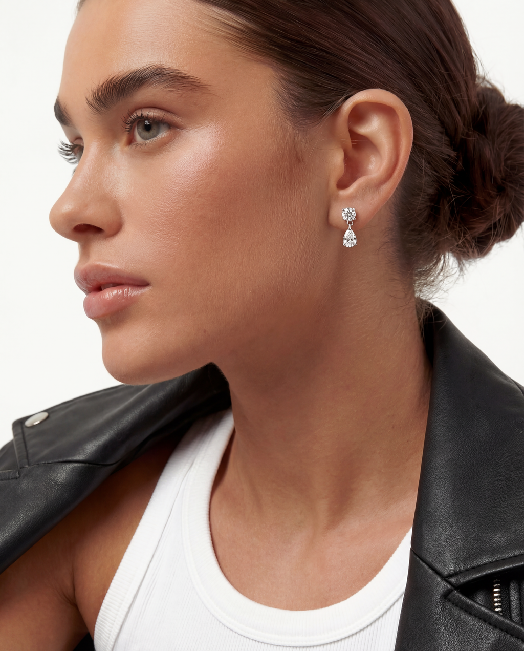 Lola Moissanite Drop Earrings
