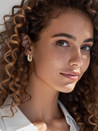 Noa Moissanite Hoops