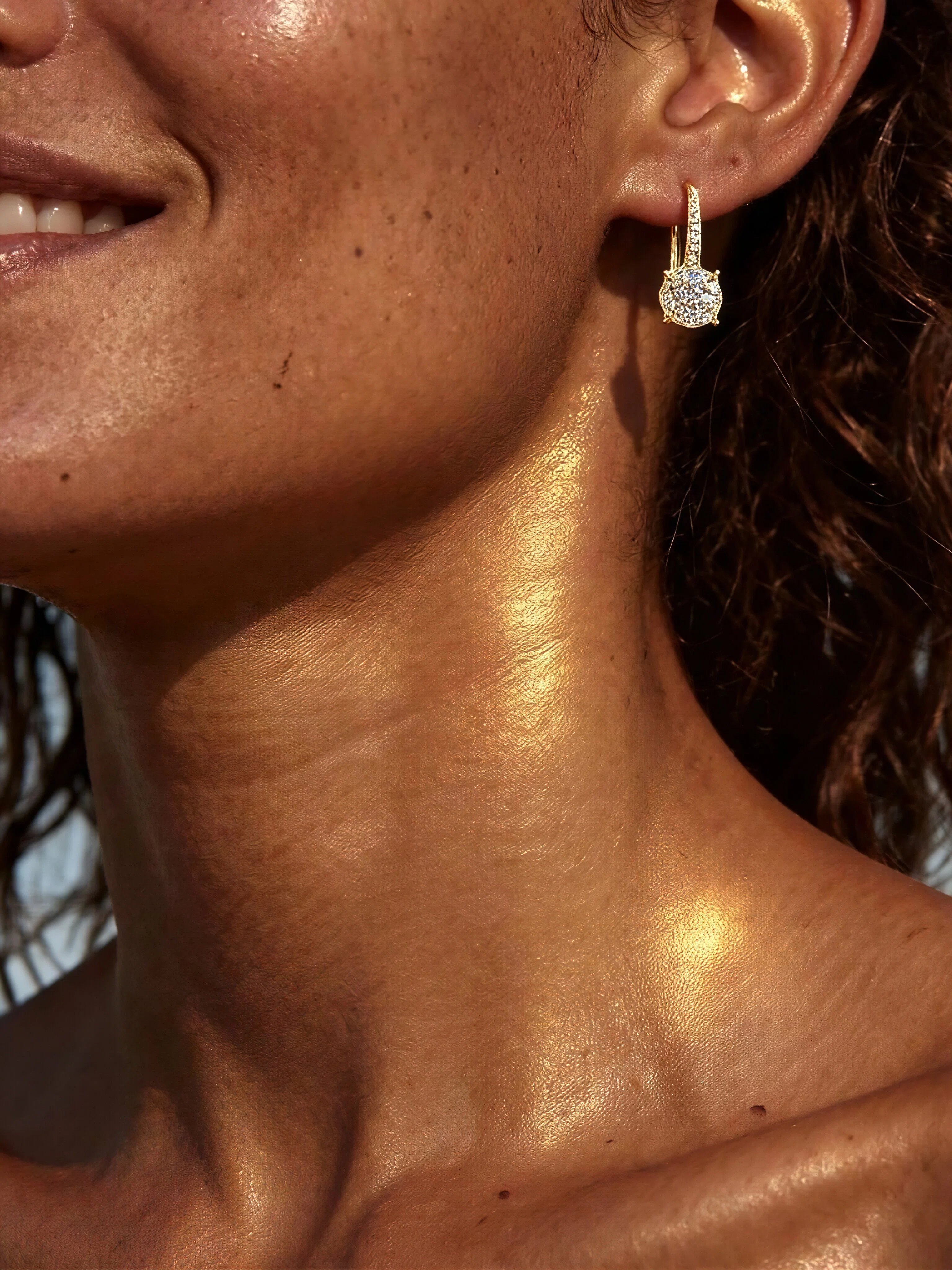 Daphné Moissanite Hoops