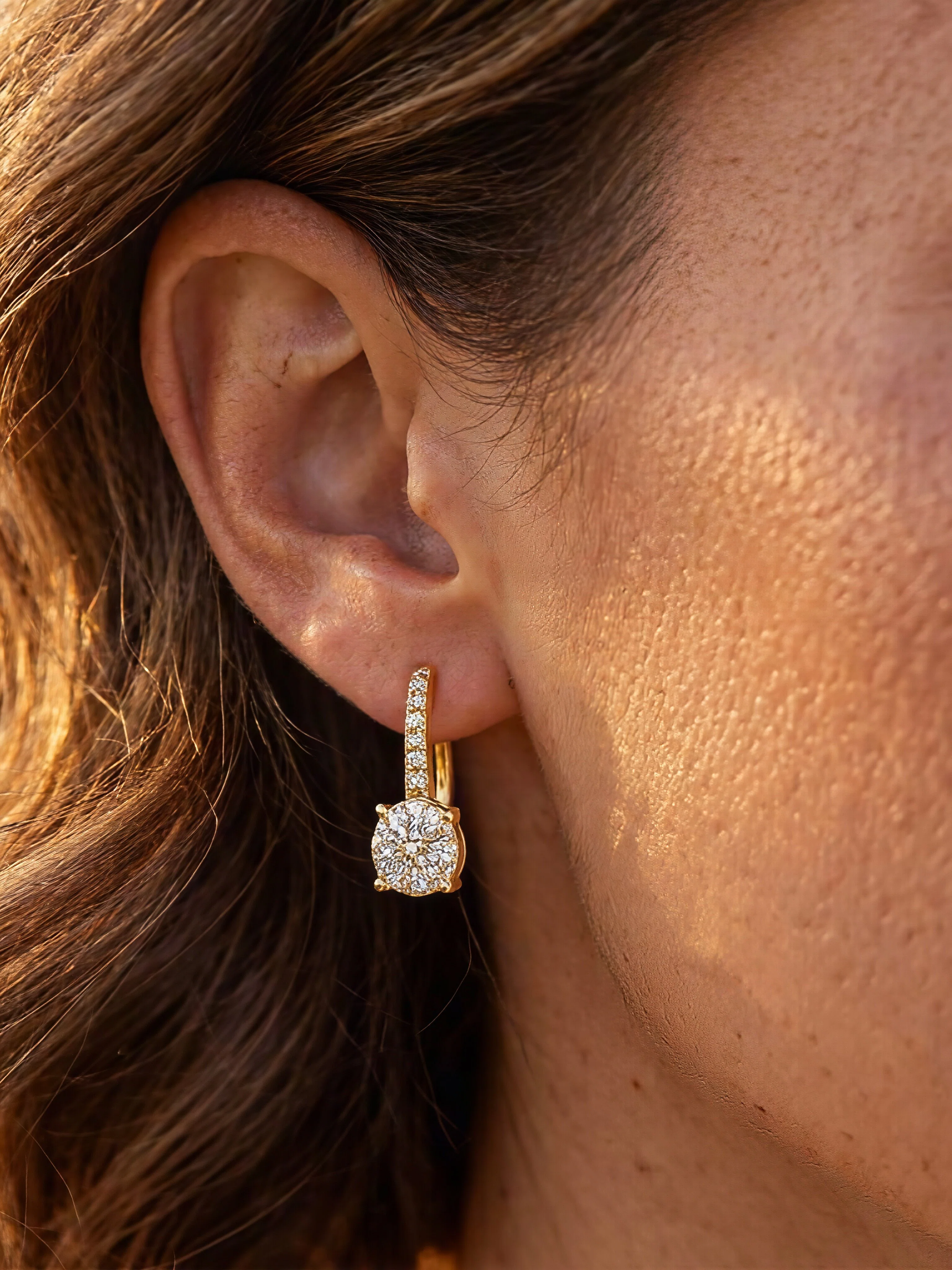 Daphné Moissanite Hoops