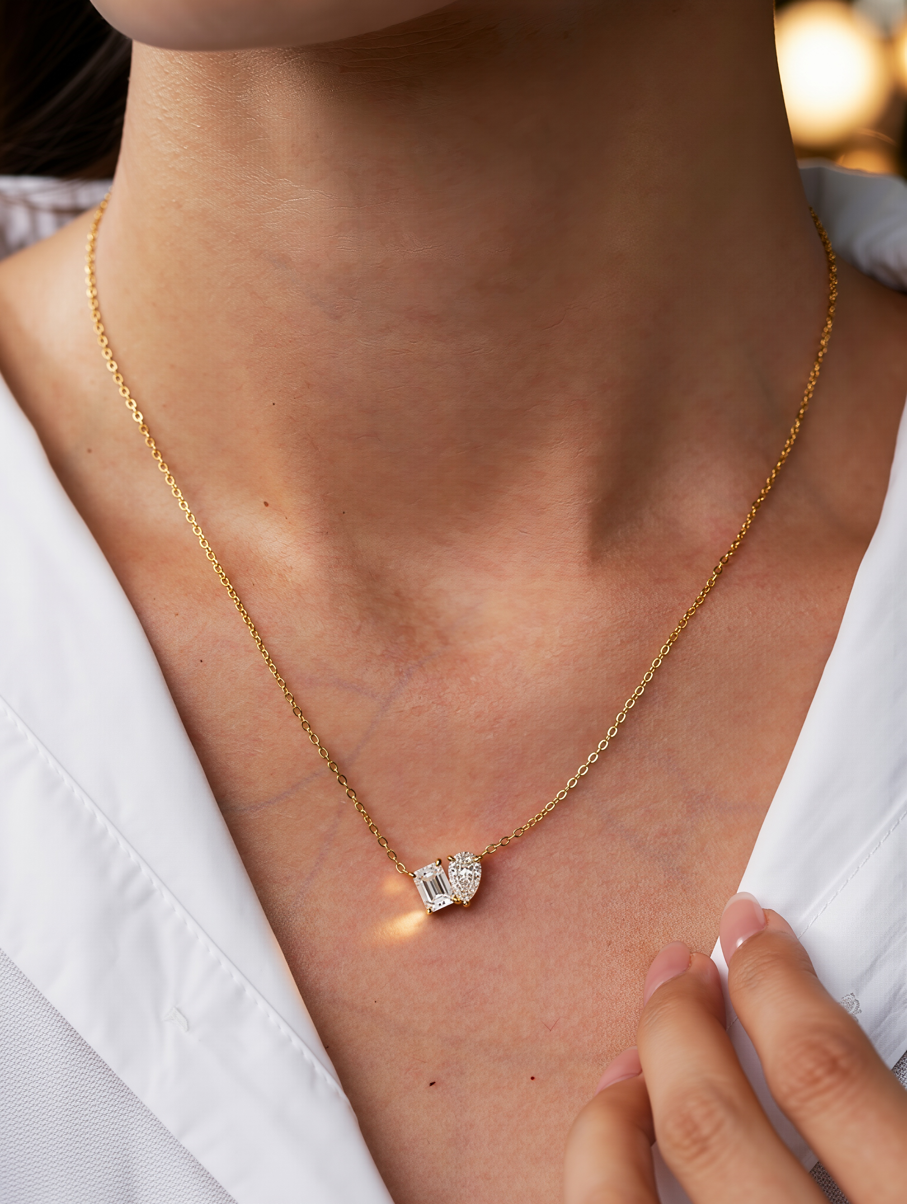 Amelia Moissanite Necklace
