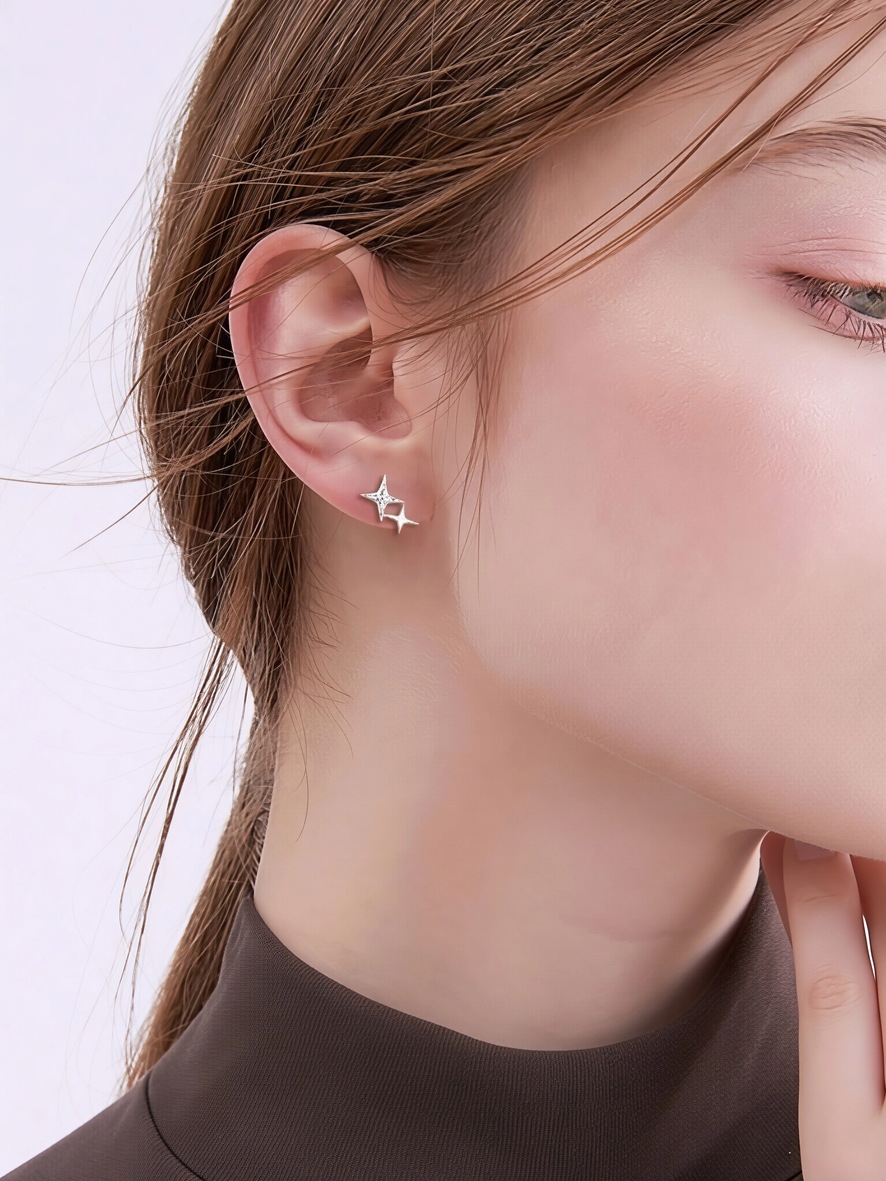 Odette Moissanite Studs