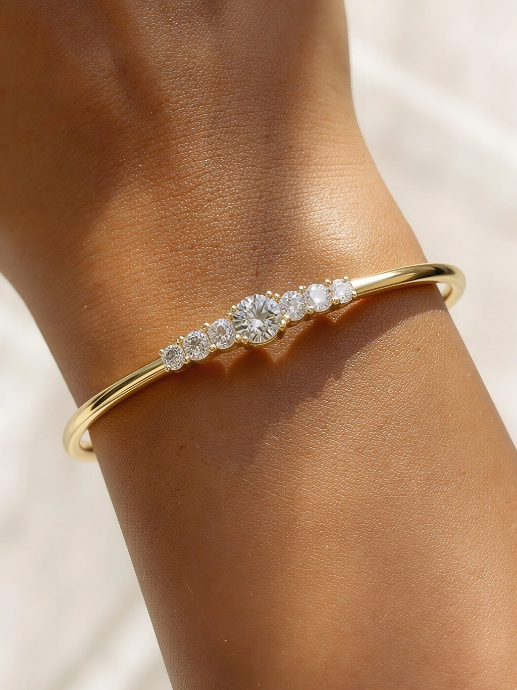 Aurielle Moissanite Bangle