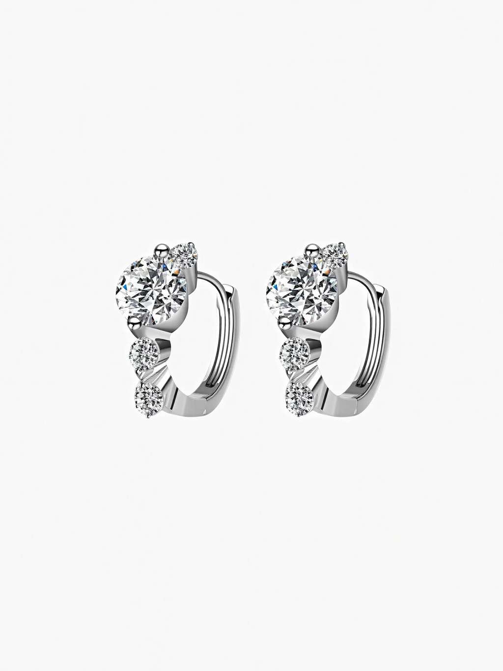 Boston Moissanite Hoops