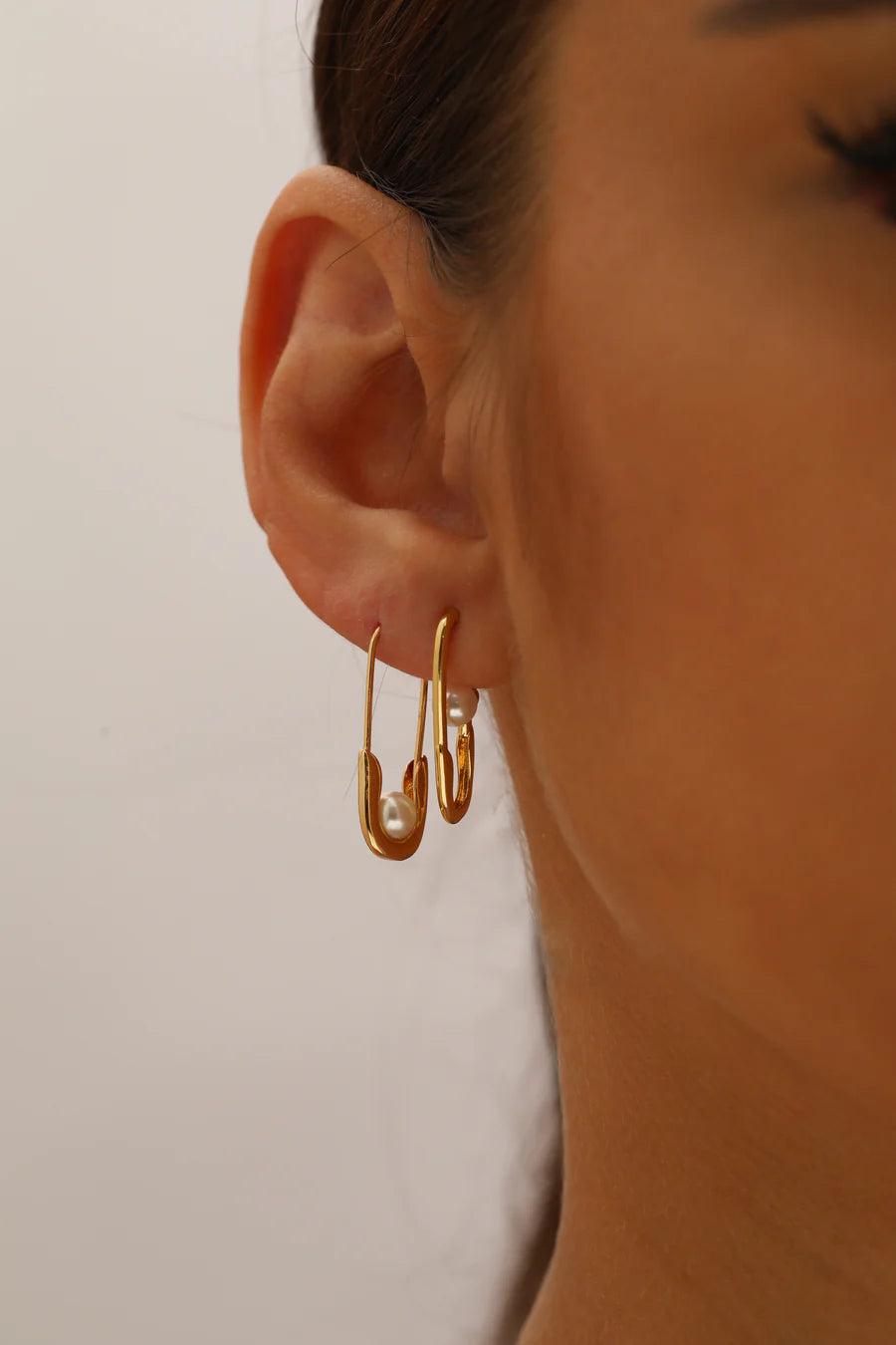 Petite Safety Pin Earrings