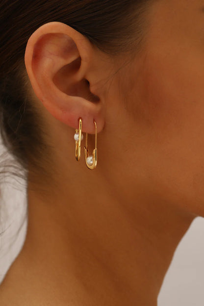 Petite Safety Pin Earrings