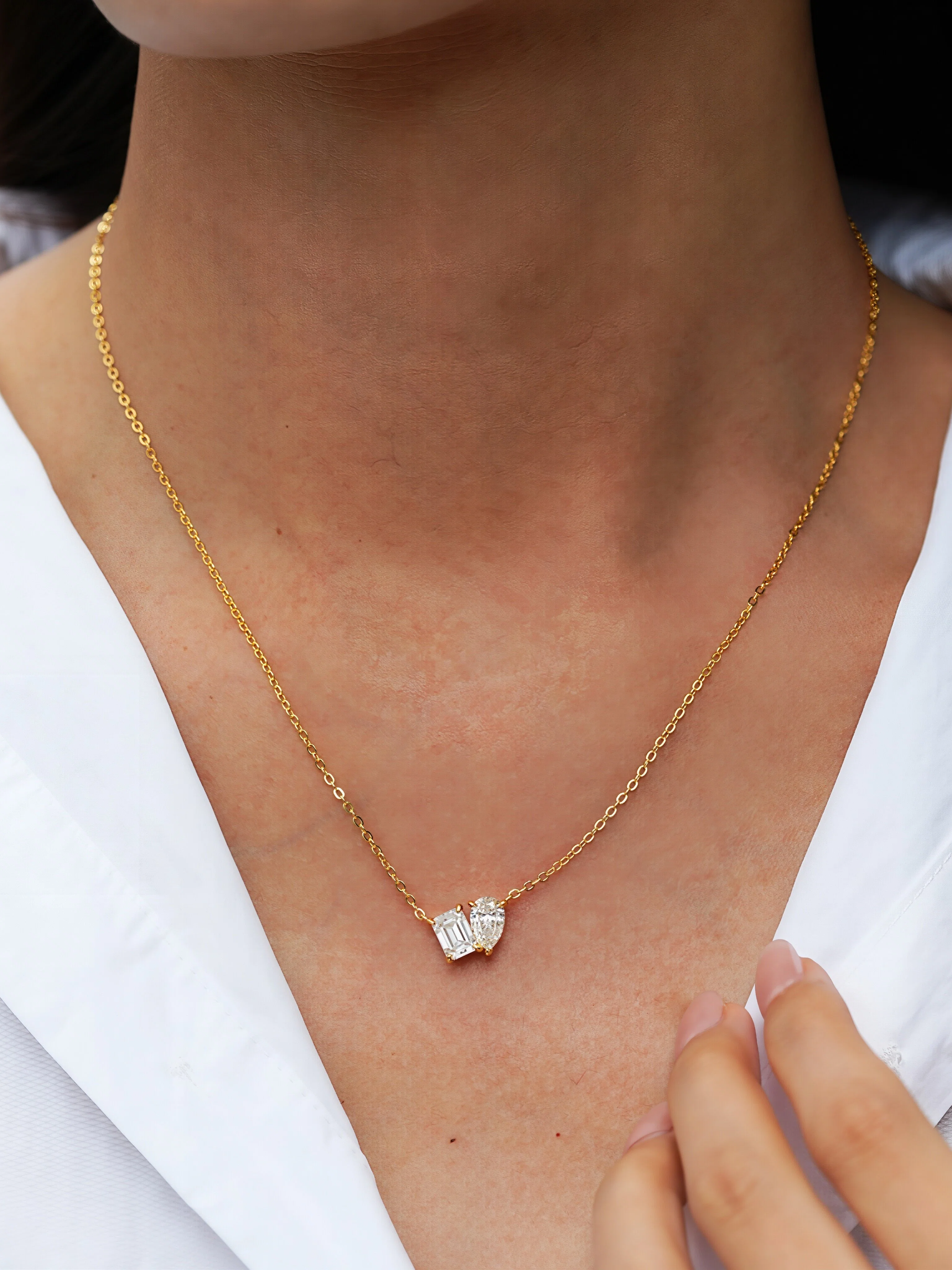 Amelia Moissanite Necklace
