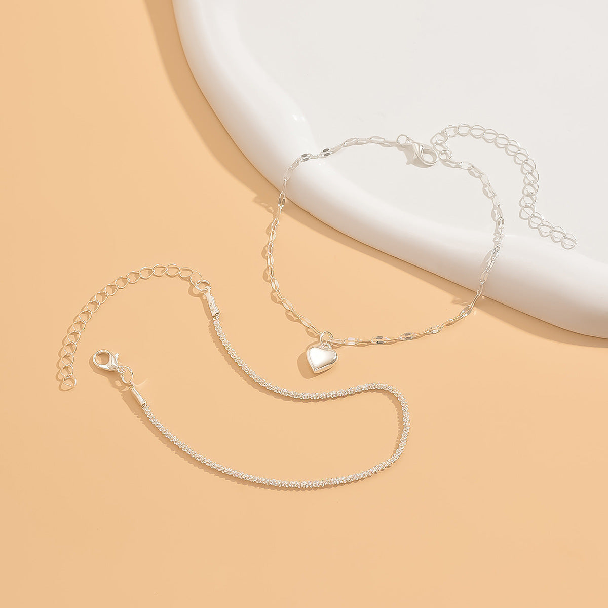 Love Code Anklet Set