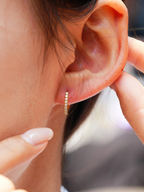 Promises Moissanite Hoops