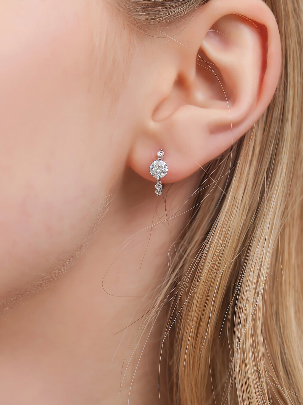 Boston Moissanite Hoops