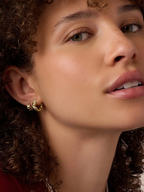Intertwined Moissanite Hoops