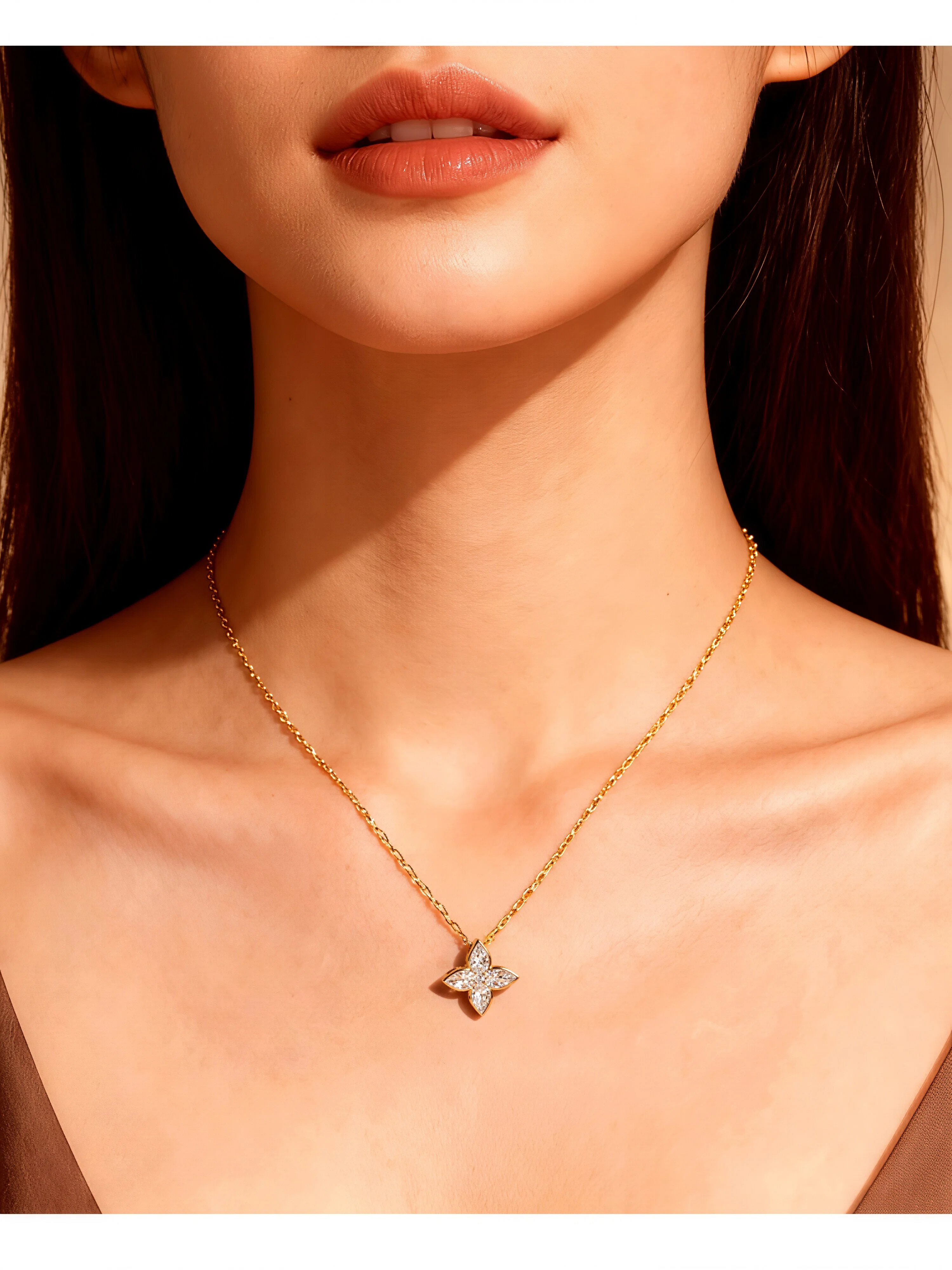 Elena Moissanite Necklace
