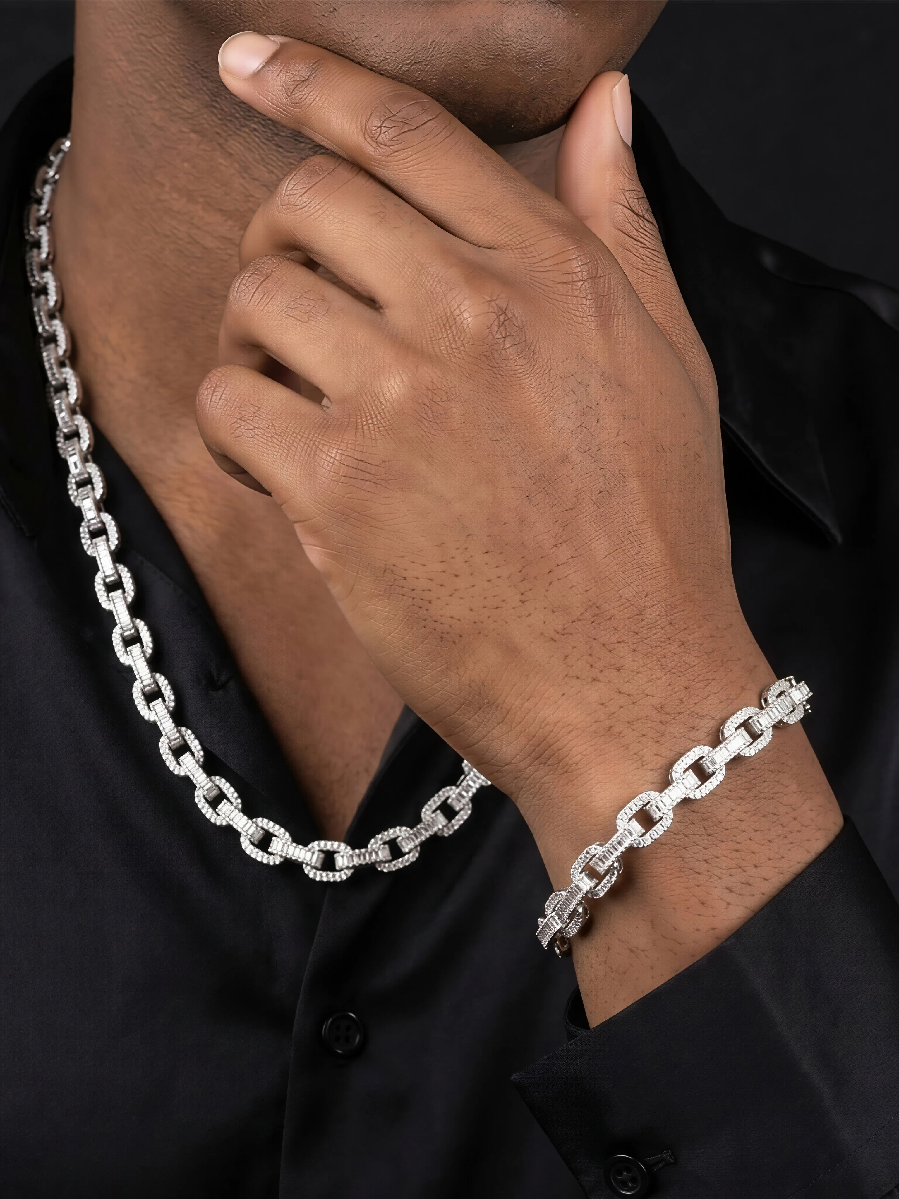 Link Moissanite Bracelet
