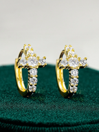 Faith Moissanite Hoops