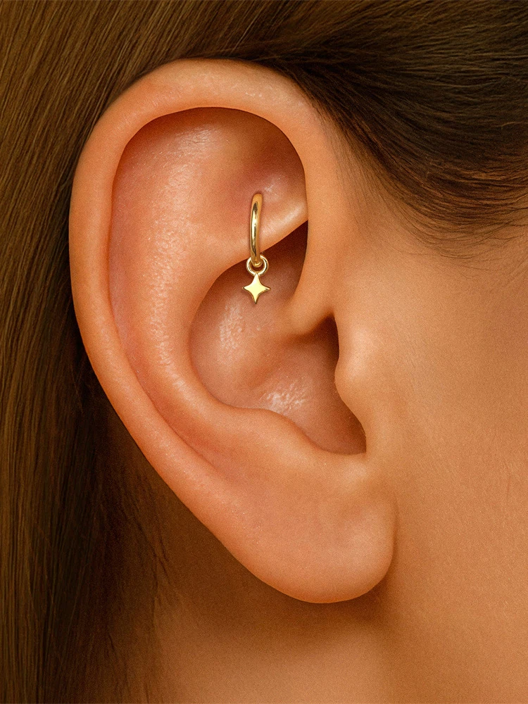 Star Drip Hoops