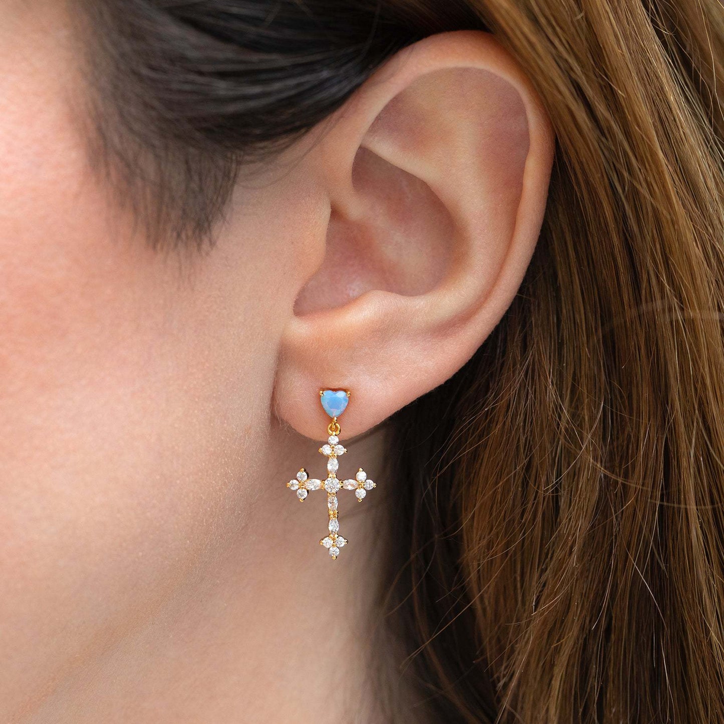 Cross My Heart Earrings