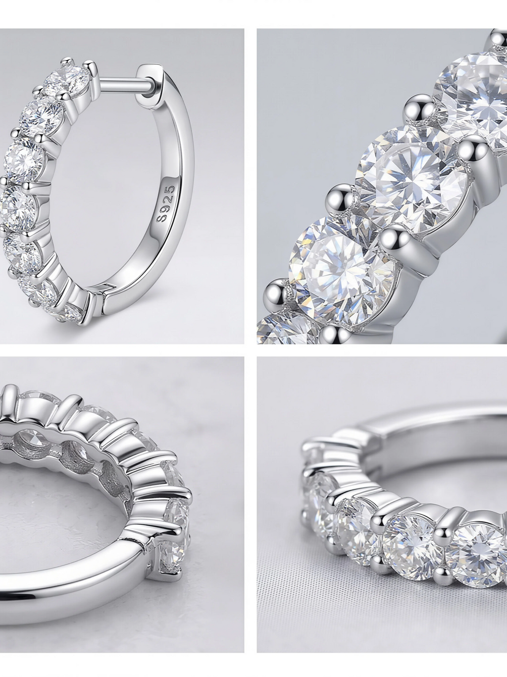 Dehors Moissanite Hoops