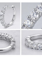 Dehors Moissanite Hoops