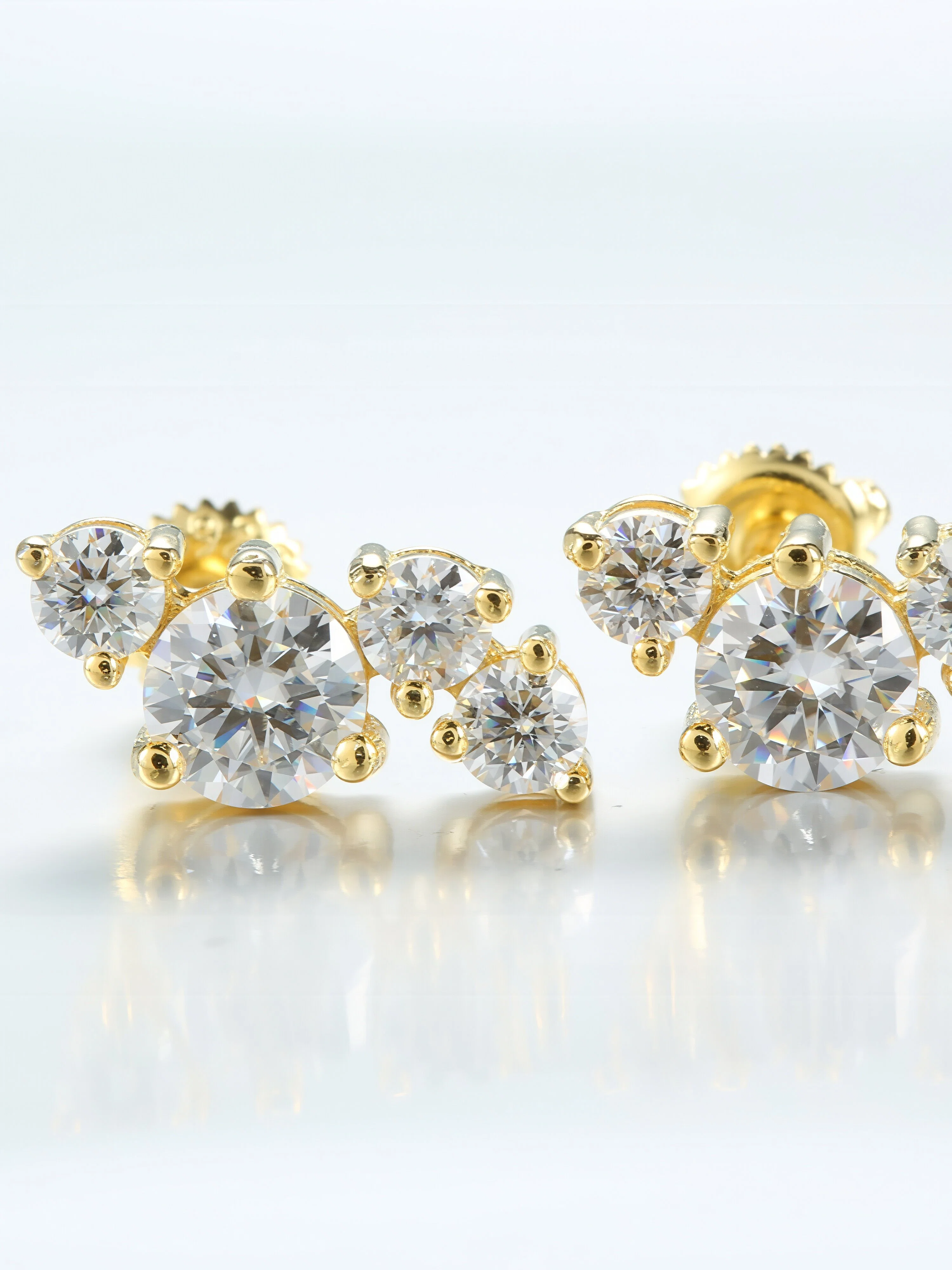 Collide Moissanite Studs