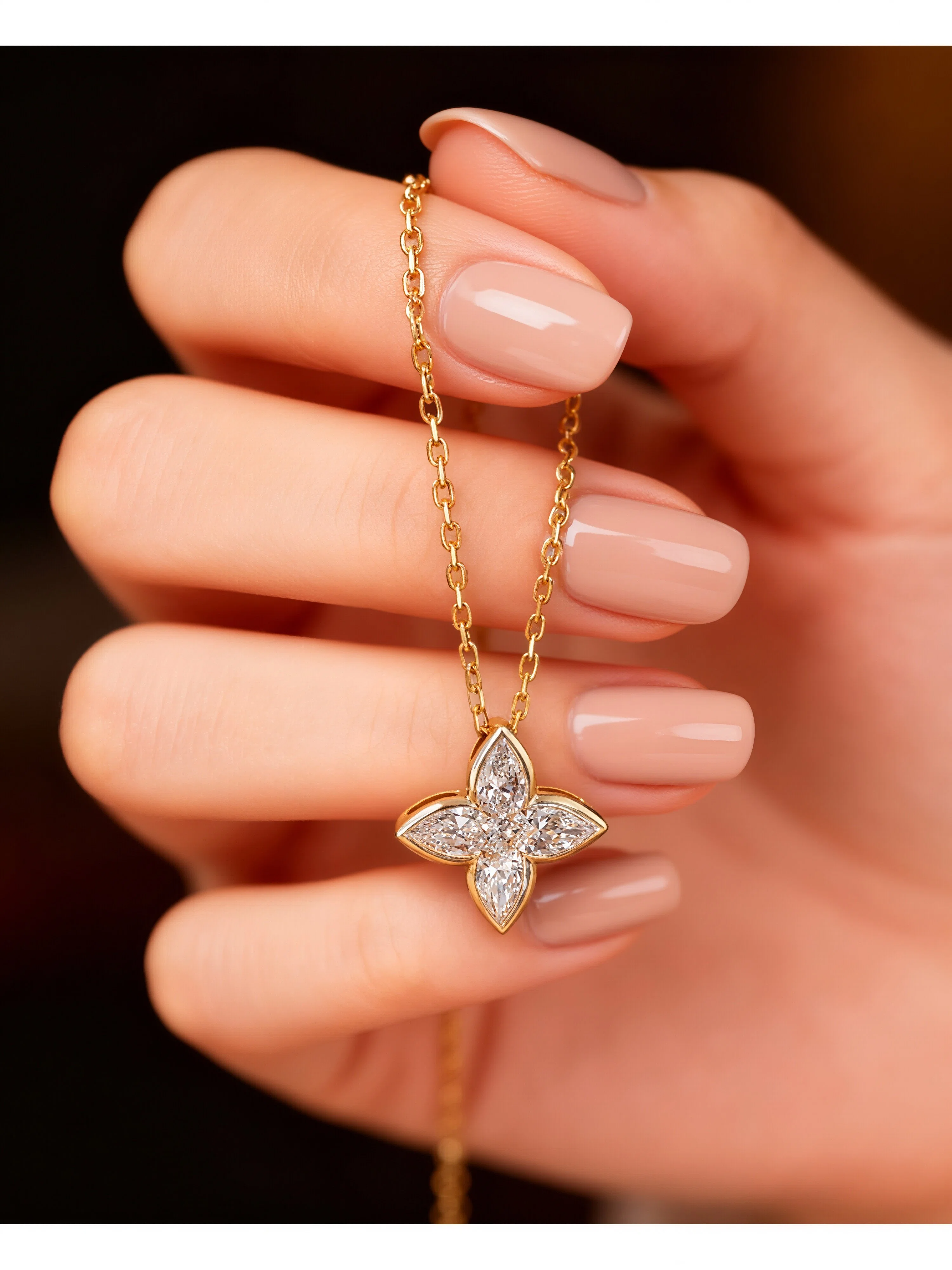 Elena Moissanite Necklace