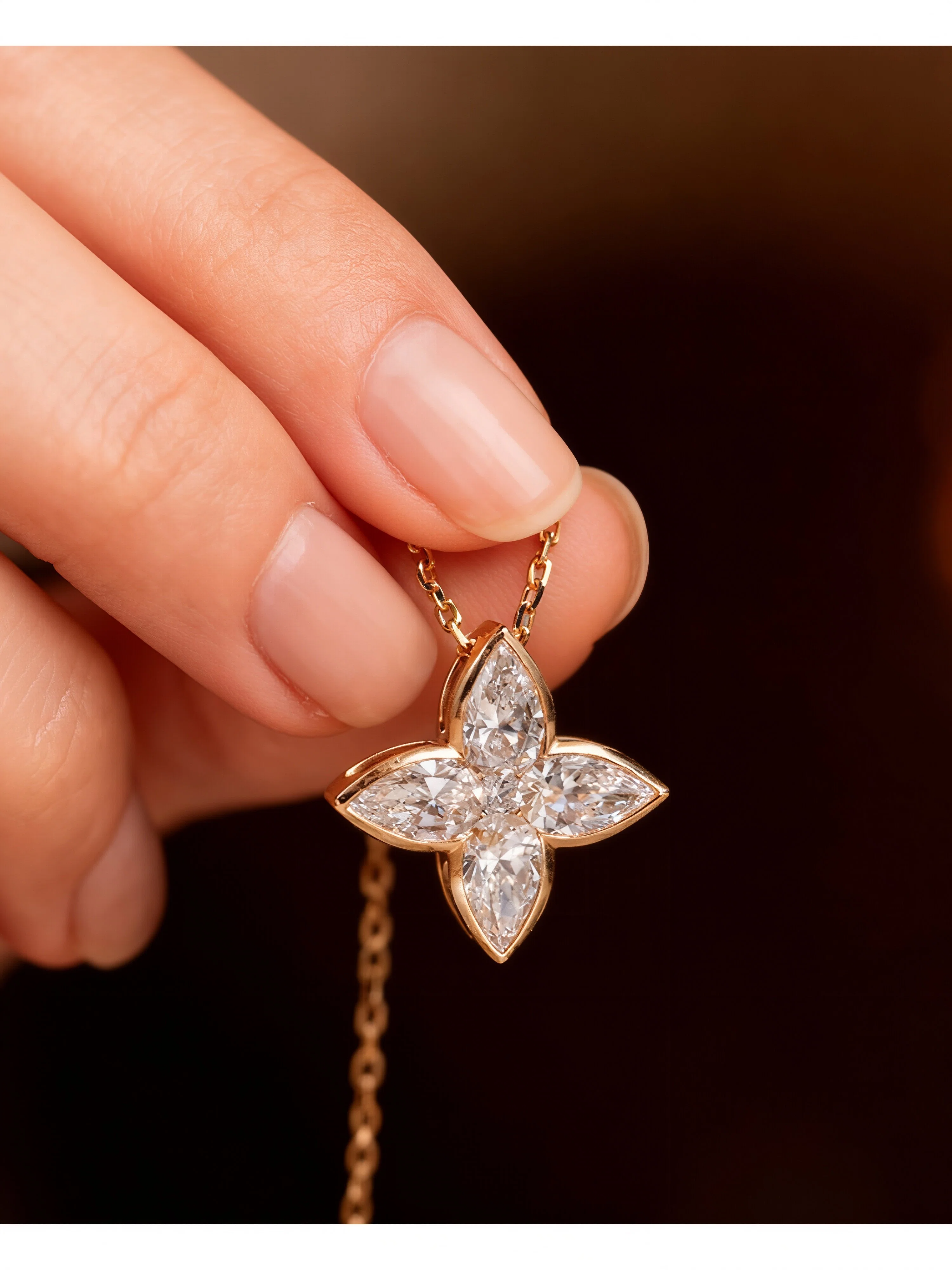 Elena Moissanite Necklace
