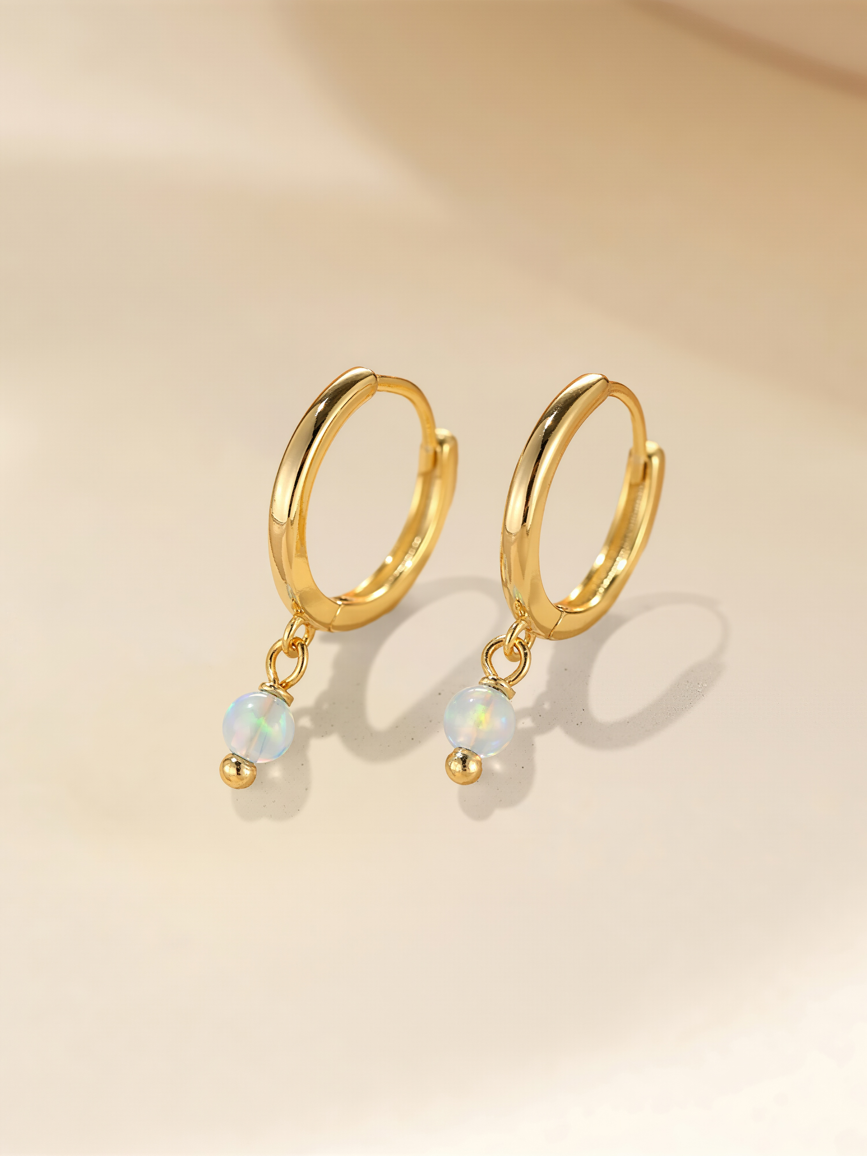 Cloud Opal Hoops